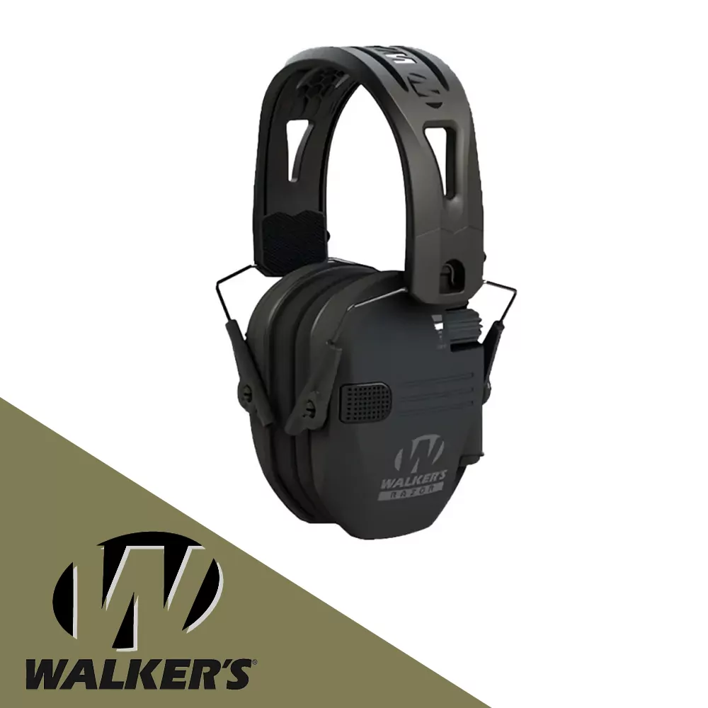 Активные наушники стрелковые Walker's Razor Tacti-Grip 23-85 ДБ Чёрный